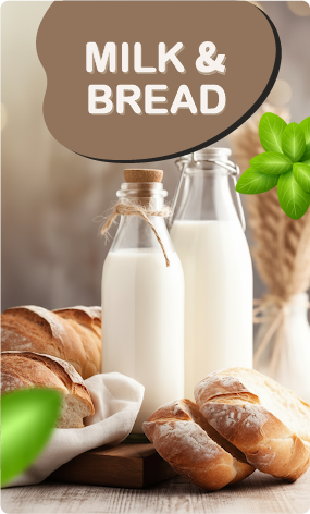 Milk & Bread Poster